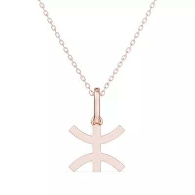 Pisces Zodiac Glyph Necklace