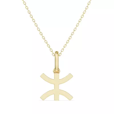 Pisces Zodiac Glyph Necklace