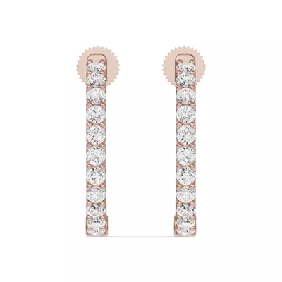 Unity Prong Hoop Earrings (1 ct. tw.)
