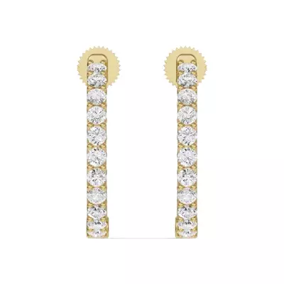 Unity Prong Hoop Earrings (1 ct. tw.)