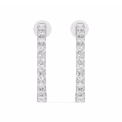 Unity Prong Hoop Lab Earrings (1 ct. tw.)
