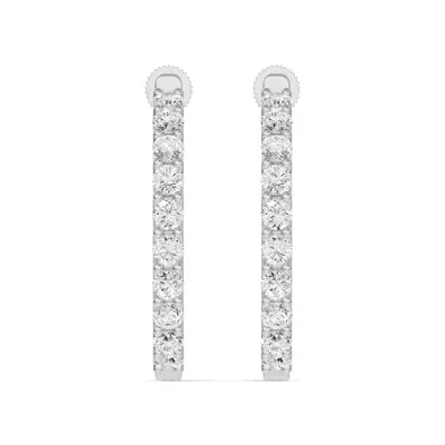 Unity Prong Hoop Earrings (3 ct. tw.)