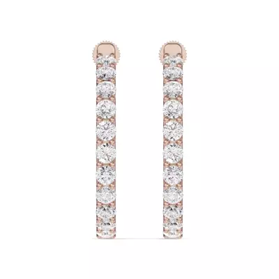 Unity Prong Hoop Earrings (4 ct. tw.)