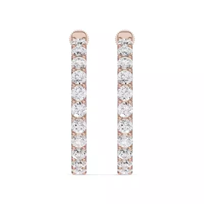 Unity Prong Hoop Earrings (5 ct. tw.)