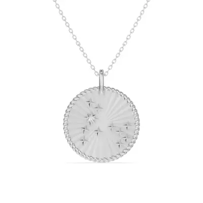 Pisces Celestial Zodiac Medallion Pendant