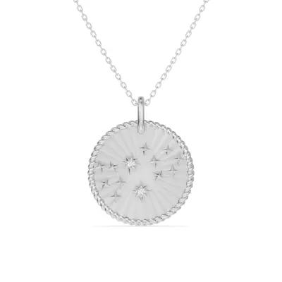 Virgo Celestial Zodiac Medallion Pendant