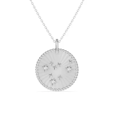 Capricorn Celestial Zodiac Medallion Pendant