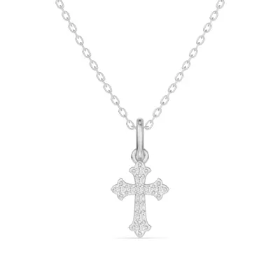 Grace Pavé Cross Lab Pendant