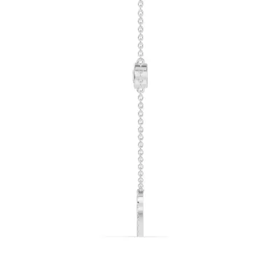 Bezel Diamond Pavé Initial Necklace - R