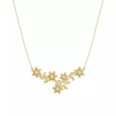 Vine Lab Diamond Necklace