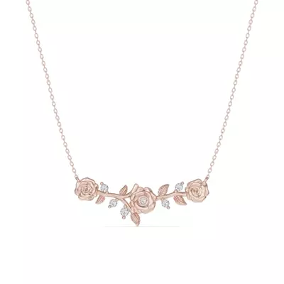 Rose Diamond Necklace