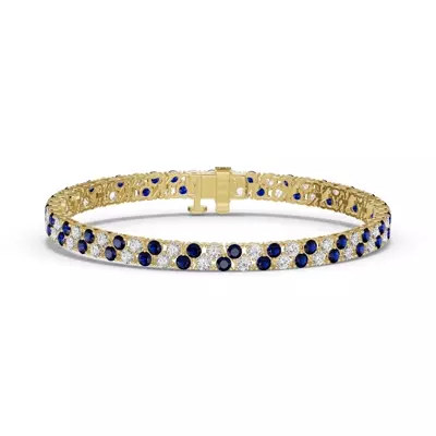 Duovella Diamond & Sapphire Bracelet