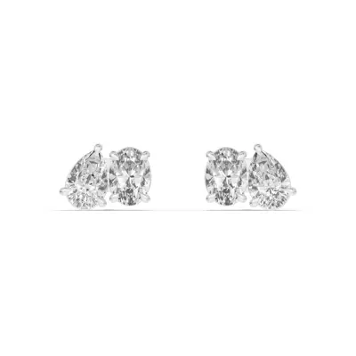 Toi et Moi Pear and Oval Lab Diamond Earrings (2.00 ct. tw.)
