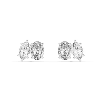 Toi et Moi Marquise and Oval Lab Diamond Earrings (2.50 ct. tw.)