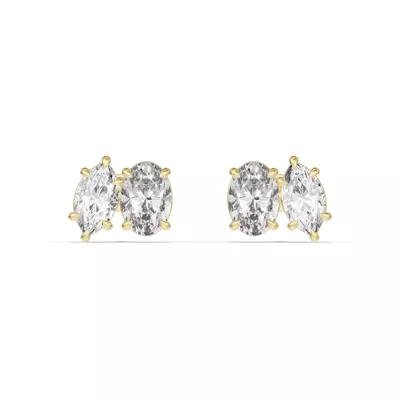 Toi et Moi Marquise and Oval Lab Diamond Earrings (2.50 ct. tw.)