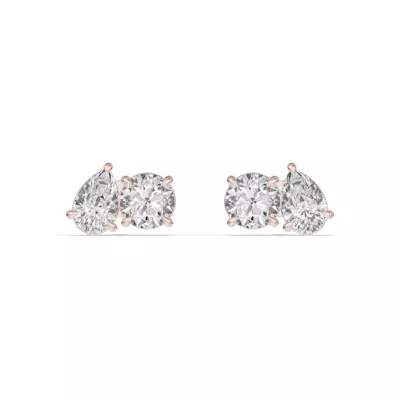 Toi et Moi Pear and Round Lab Diamond Earrings (2.50 ct. tw.)
