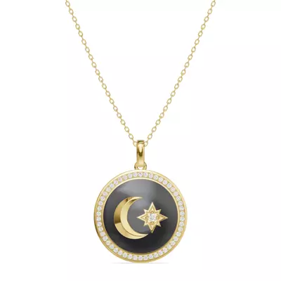 Astril Halo Lab Diamond Medallion Pendant