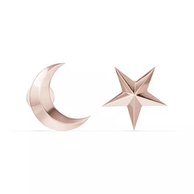 Astril Crescent & Star Earrings
