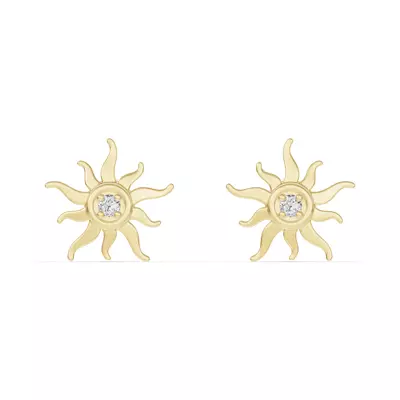 Astril Sunburst Diamond Earrings