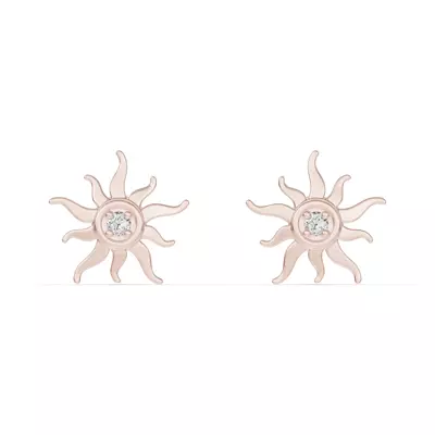 Astril Sunburst Lab Diamond Earrings