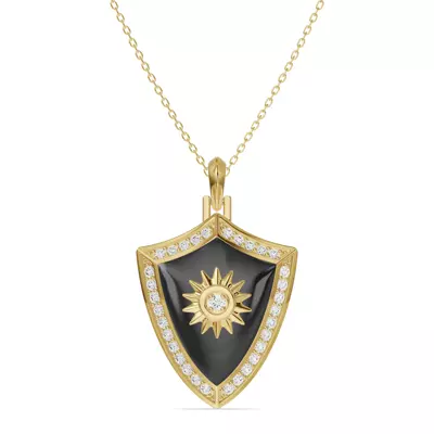 Astril Sol Shield Diamond Pendant