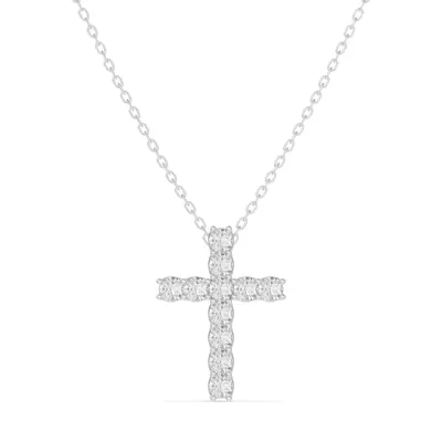 Unity Prong Diamond Cross Pendant (.50 ct. tw.)