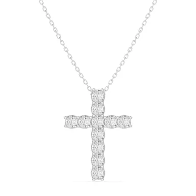 Unity Prong Diamond Cross Pendant (1.00 ct. tw.)