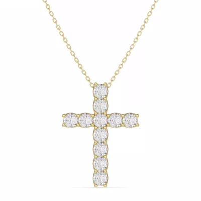 Unity Prong Diamond Cross Pendant (1.50 ct. tw.)