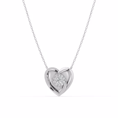 Spira Pavé Halo Heart Necklace