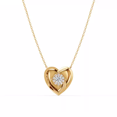 Spira Pavé Halo Heart Necklace
