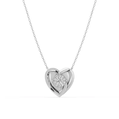 Spira Pavé Halo Heart Necklace