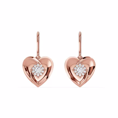 Spira Pavé Halo Heart Earrings