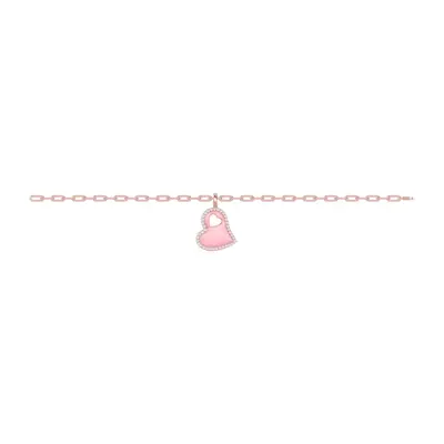 Cherish Pink Pavé Heart Bracelet