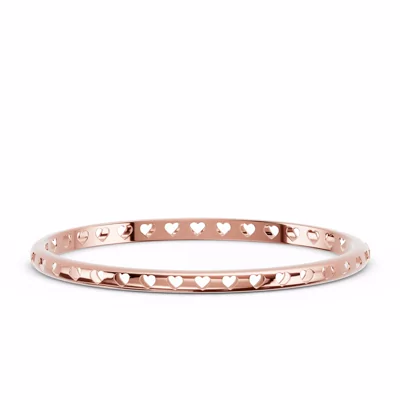 Eternity Heart Cutout Bangle