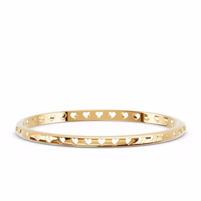 Eternity Heart Cutout Bangle