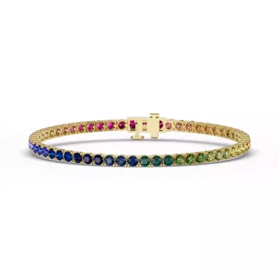 Rainbow Sapphire Tennis Bracelet (9 ct. tw.)