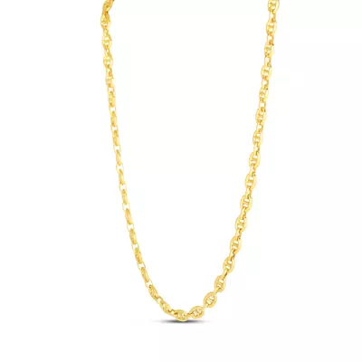 Puffed Mariner-Link Necklace