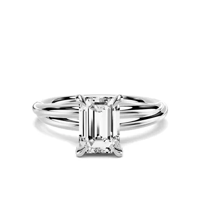 Avalon Crossover 1.00 ct. Emerald-Cut Lab Engagement Ring
