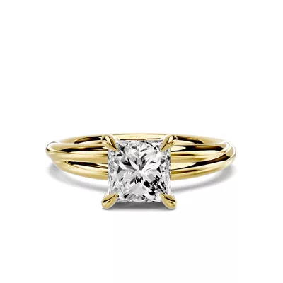 Avalon Crossover 1.00 ct. Princess-Cut Lab Engagement Ring