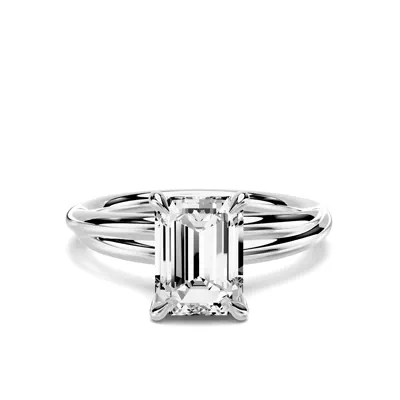 Avalon Crossover 1.50 ct. Emerald-Cut Lab Engagement Ring