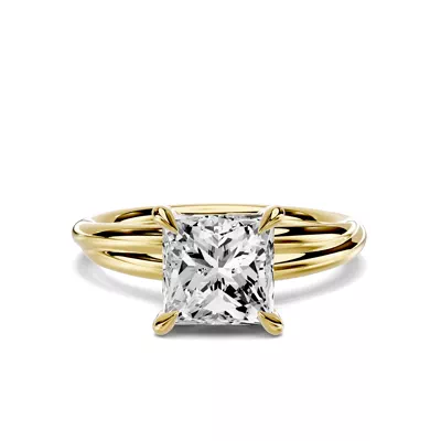 Avalon Crossover 1.50 ct. Princess-Cut Lab Engagement Ring
