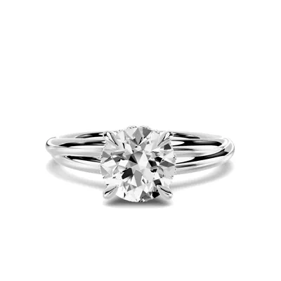 Avalon Double Crossover Hidden Halo 1.00 ct. Round Lab Engagement Ring