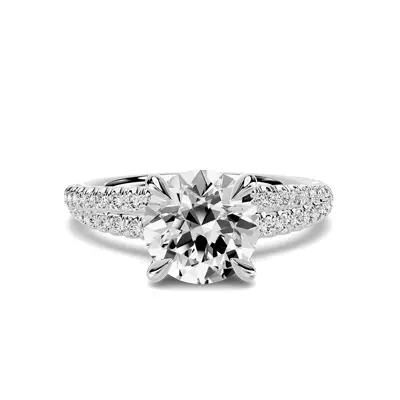 Avalon Double Pavé Crossover 1.00 ct. Round Lab Engagement Ring