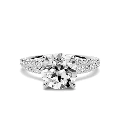 Avalon Double Pavé Crossover 1.50 ct. Round Lab Engagement Ring