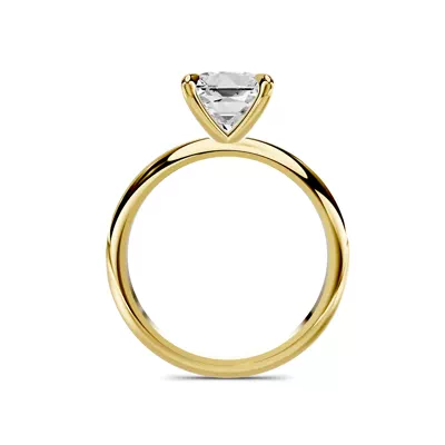 Avalon Double Pavé Crossover 2.00 ct. Emerald-Cut Lab Engagement Ring