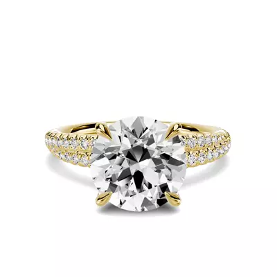Avalon Double Pavé Crossover 2.50 ct. Round Lab Engagement Ring
