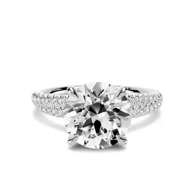 Avalon Double Pavé Crossover 3.00 ct. Round Lab Engagement Ring