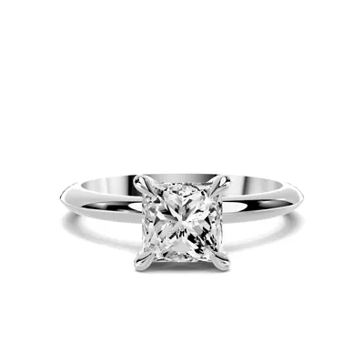 Serra Knife Edge 1.00 ct. Princess-Cut Lab Engagement Ring (2mm)