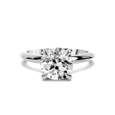 Serra Knife Edge 1.00 ct. Round Lab Engagement Ring (2mm)