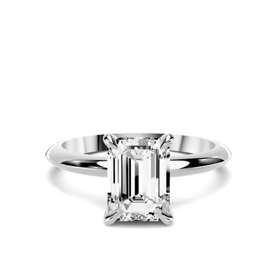 Serra Knife Edge 1.50 ct. Emerald-Cut Lab Engagement Ring (2mm)